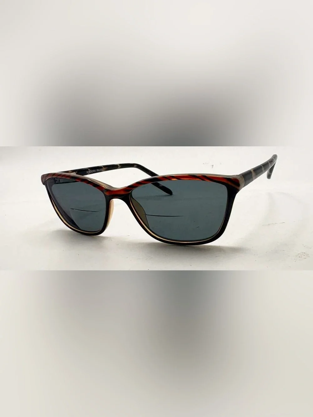 Modern Pause Black Brown Oval Sunglasses Frames Only